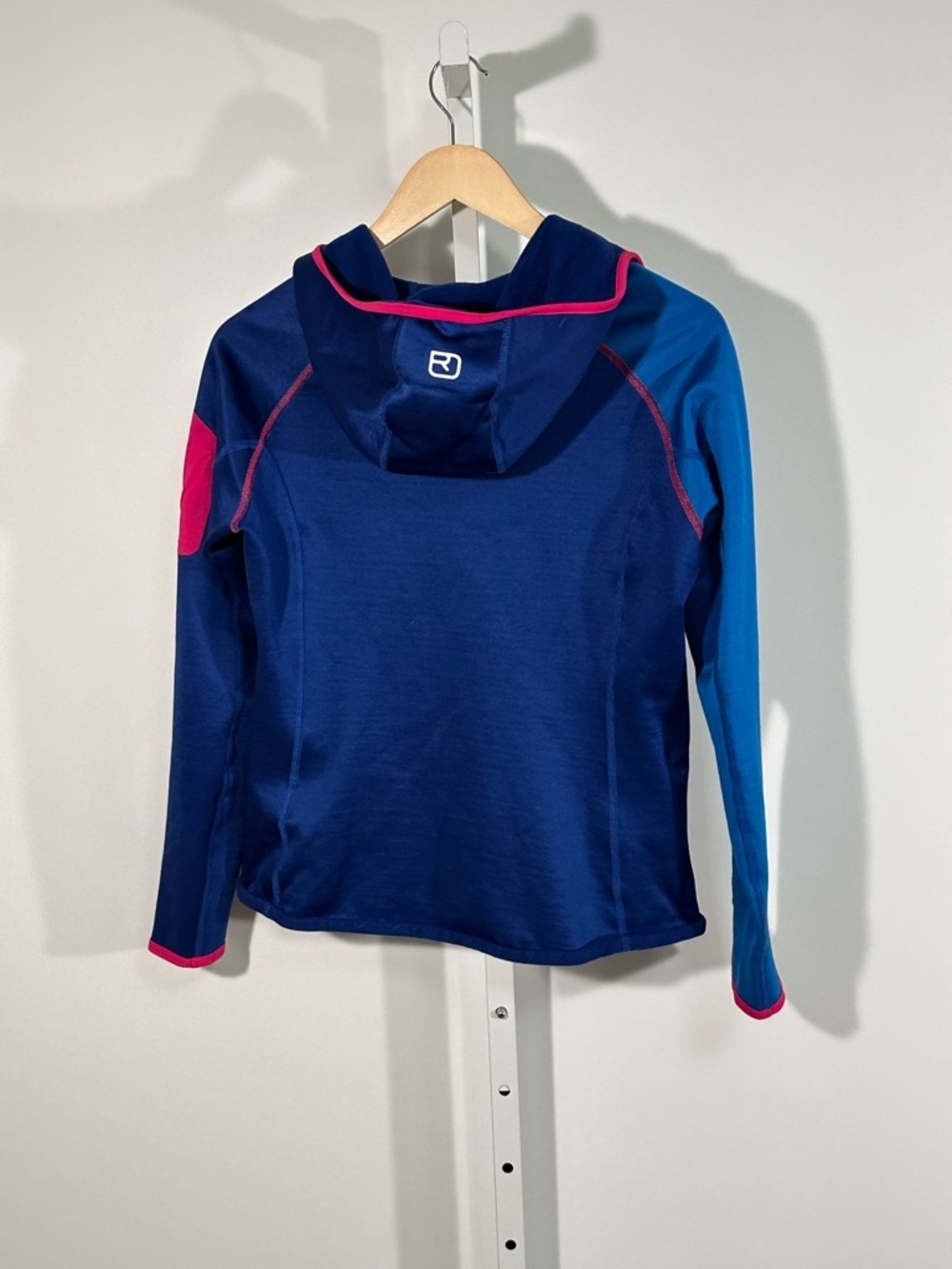 Ortovox Merino Fleece Zip Neck Technical Hoodie Women’s Large Ski Base Layer - Picture 3 of 8